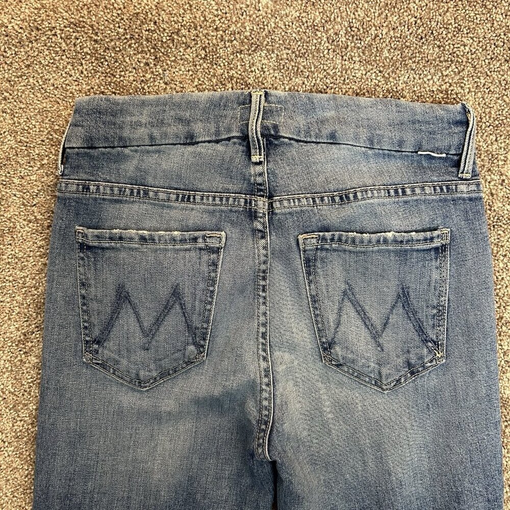 Mother Women's The Looker Ankle Step Fray Jeans Size 26 Blue Made in USA EUC - Picture 12 of 16